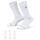 Çorape unisex Nike Jumpman Cushioned Crew, 3 palë, të bardha e të zeza