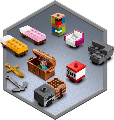 Lodër LEGO Minecraft Modern Treehouse