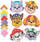 Сет мозаик слики Nickelodeon Paw Patrol, 6 дизајни, 500 налепници, повеќебоен