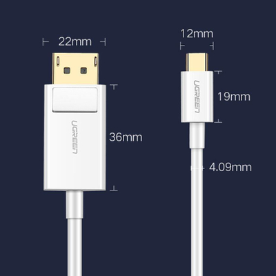 Kabllo USB Ugreen USB-C, 1.5 m, e zezë