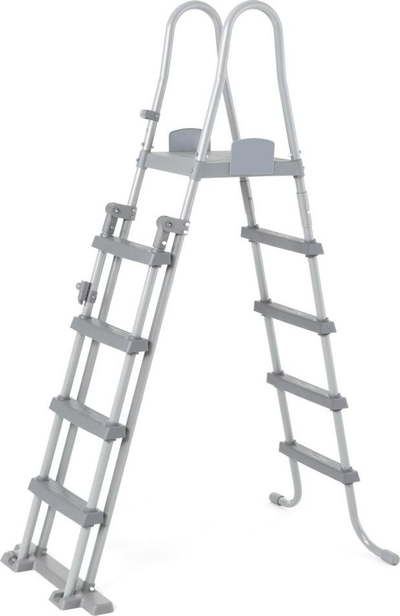Shkallë pishine Bestway 58332, 132 cm, metal, gri