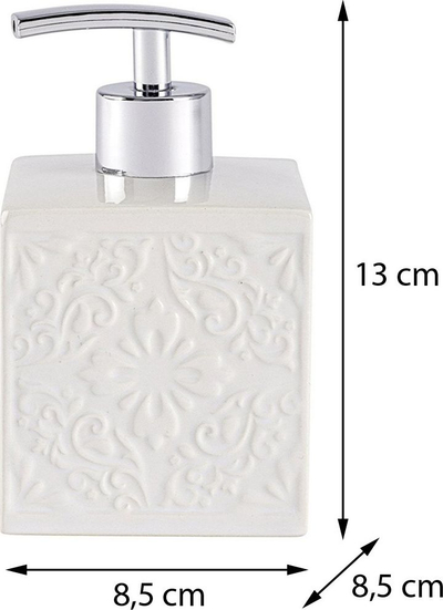 Dozator sapuni Wenko Cordoba, 500 ml, qeramike, i bardhë