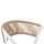 Kolltuk alumini Miri 57x63x82Hcm (HM5891.22), bardhë/ bezhë