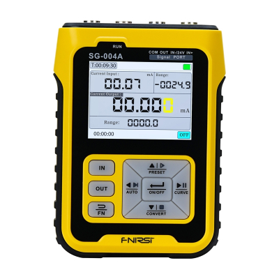 Gjenerator sinjali FNIRSI SG-004A, mini portativ, ekran 2.4", i verdhë