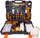 Set veglash Isma 1372 copë, 1/4", në valixhe plastike, portokalli