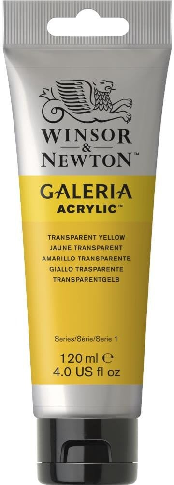 Bojë akrilike Winsor & Newton Galeria, 120 ml, Transparent Yellow 653