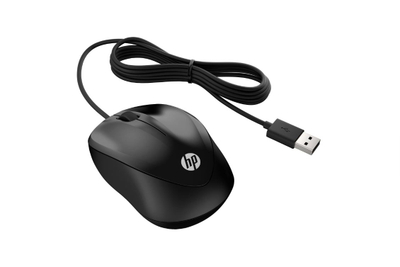 Mouse me kabllo HP 1000, USB, optik, i zi