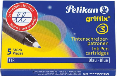 Refill për stilolaps Pelikan Griffix Roller, set 5 copë, ngjyrë blu
