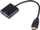 Adapter video LechPol KOM0842, HDMI në VGA, mini, i zi