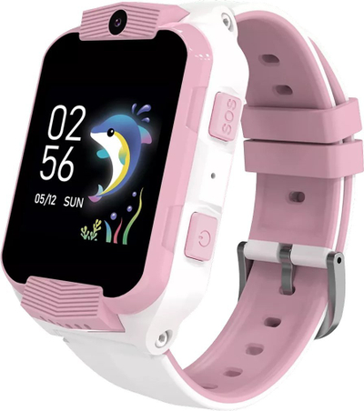 Smartwatch për kalamaj Canyon CNE-KW41WP Cindy, 4G, i papërshkueshëm nga uji, rozë