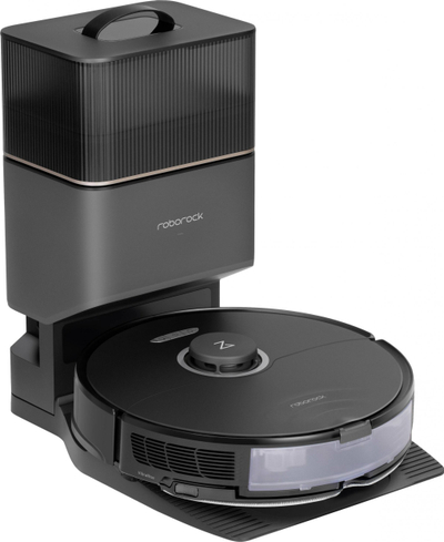 Robot pastrues Roborock S8+, 6000 Pa, me stacion vetëshkarkues, i zi