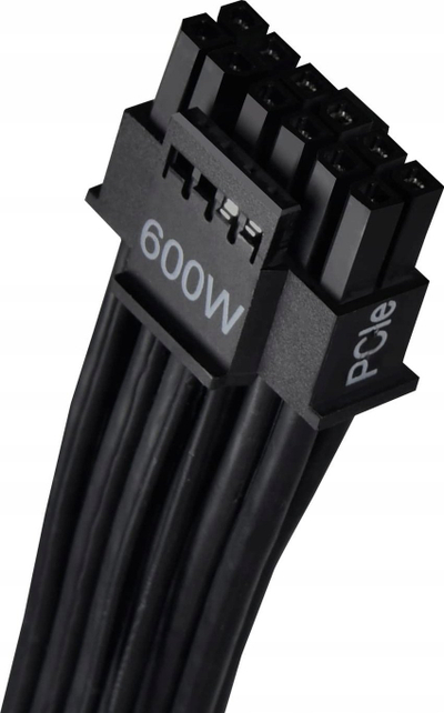 Kabllo energjie SilverStone PP14-EPS, 2x EPS 8-pin, për RTX 40, e zezë