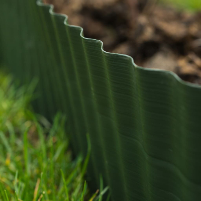 Bordurë kopshti Shumee Nature, PVC, 0.2 x 9 m, jeshile