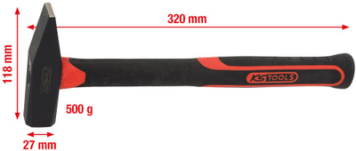 Чекан мајсторски KS TOOLS 142.1351, 590g, 320mm