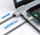 Kabllo USB Techly USB 2.0 në USB C, 3A, 1m, alumini, e zezë