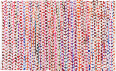 Tapet katror pambuk poliester, 140 x 200 cm, me figura gjeometrike, shumëngjyrësh