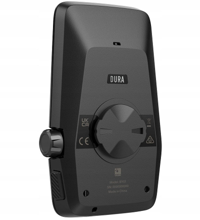 Kompjuter biçiklete Coros Dura Solar GPS, ekran 2.7", navigim me hartë, i zi