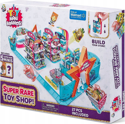 Set loje ZURU 5 Surprise Toy Mini Brands Series 1, Mini Toy Store, 27 copa, shumëngjyrësh