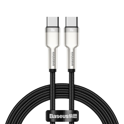 Kabllo Baseus, USB C / USB C, 1 m, e zezë