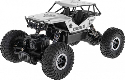Makina me telekomandë JD Toys Monster, 1:18, 2.4GHz, argjendtë