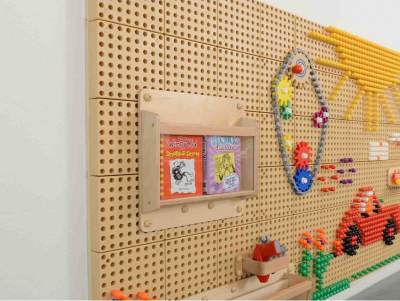 Kuti druri muri Masterkidz 40 cm, për tabelë STEM, ngjyrë natyrale