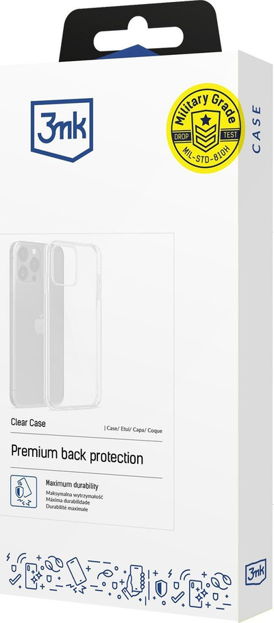Капак за телефон 3MK Clear Case за Xiaomi Poco C75, проѕирна пластика, ултра тенок, проѕирен