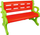 Stol lodrash Woopie Bench, plastik, 106cm, i kuq jeshil