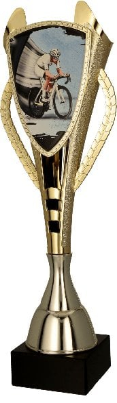 Kupë trofe MTB Plastic Gold Cup 7243/MTB-E, 32.5cm, metal plastik, ar