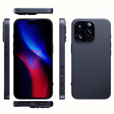 Këllëf telefoni 3MK Matt Case Pro për iPhone 16 Pro Max, TPU, mbrojtje Military Grade, i zi