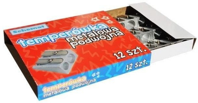 Mprehëse metalike dyshe SCHEMAT, 12 copë, argjendtë