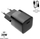 Karikues FIXED Mini me USB-C, PD, 20W, i zi + kabllo USB-C - USB-C, 1m, e zezë