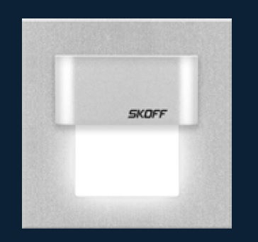 Dritë orientuese LED Skoff Tango Mini, 0.4W, 10V IP20, alumini i bardhë