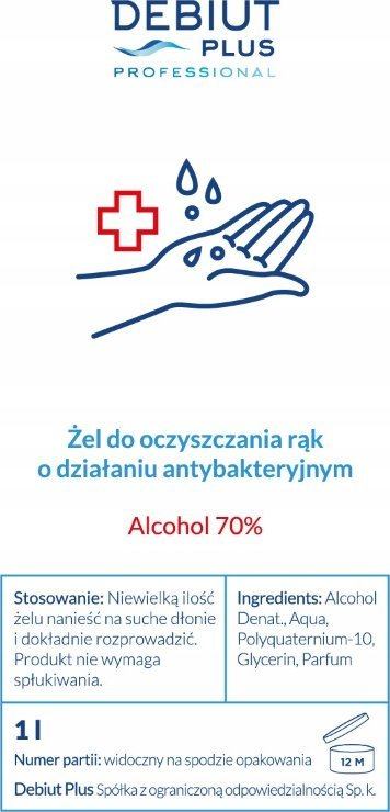 Xhel dezinfektues për duar DPP Hand Disinfection, antibakterial, 1L