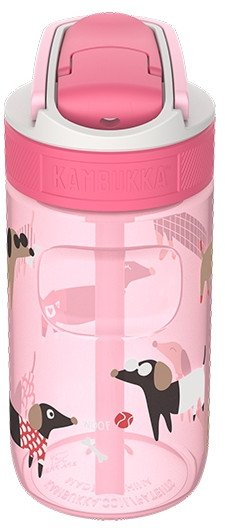 Shishe uji Kambukka Lagoon, 400ml, Tritan, rozë Diva Dogs