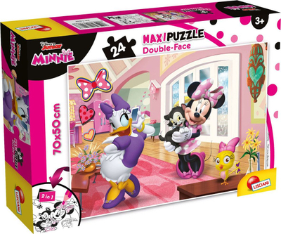 Puzzle dyanësore Lisciani - Miushja Minnie, 24 elemente