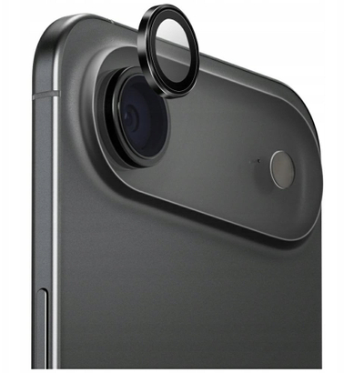 Mbrojtëse lente kamere Uniq Optix për iPhone 17 Air, alumin, me aplikues, e zezë