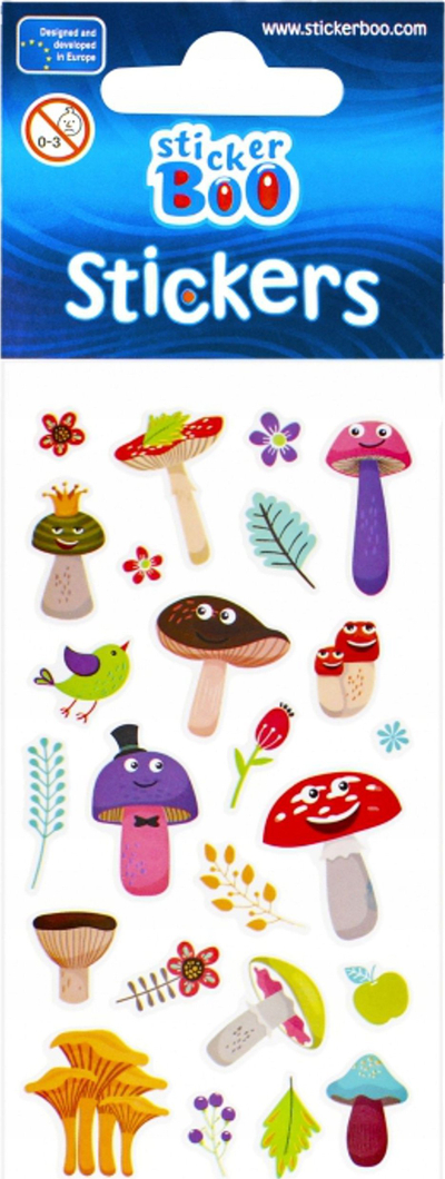 Налепници Sticker Boo Autumn 483493, есенски мотиви, 7x18 cm, повеќебојни