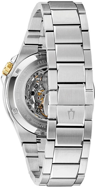 Orë për meshkuj Bulova Automatic Machine 98A224, e argjendtë