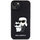 Kllëf telefoni Karl Lagerfeld NFT Saffiano për iPhone 14, lëkurë PU, i zi