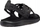 Sandale Teva Voya Strappy Leather, lëkurë, me shollë EVA, të zeza