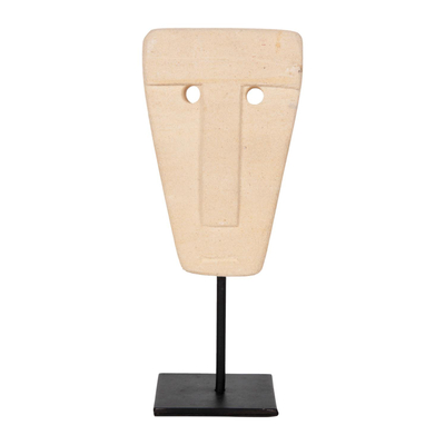 Figurë tavoline paras & bazë metalike e zezë 9×3×22 cm (HM4312), zezë