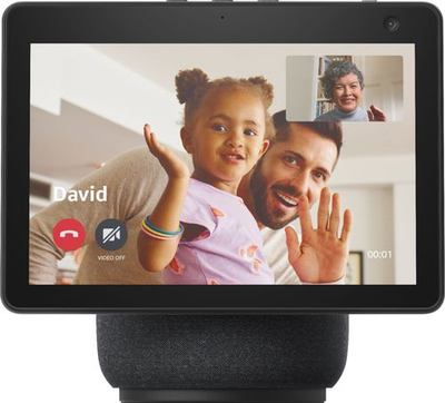 Ekran smart Amazon Echo Show 10 3rd Gen, 10.1", HD, me Alexa, gri e errët