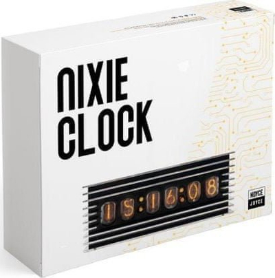 Orë tavoline Noyce Joyce Nixie Clock KIT, 6 tuba IN-12, Bluetooth, e zezë