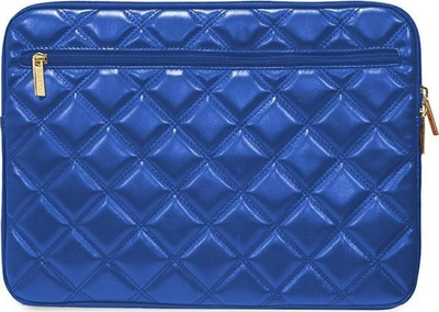 Mbulesë laptopi Guess Quilted 4G, 14\", lëkurë eko, blu