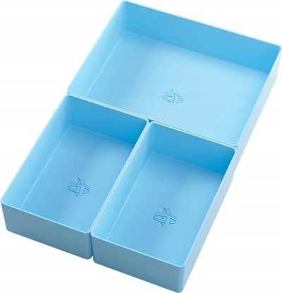 Organizues për letra lojrash Character Silo Card Add-on, 3 tabaka, plastikë, blu shumëngjyrëshe