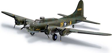 Model plastik avion Revell B-17F Memphis Belle, shkalla 1:48, set montimi