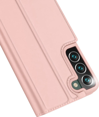 Kësja me kapak Dux Ducis Skin Pro Samsung Galaxy S22 Plus, funksion stand, rozë