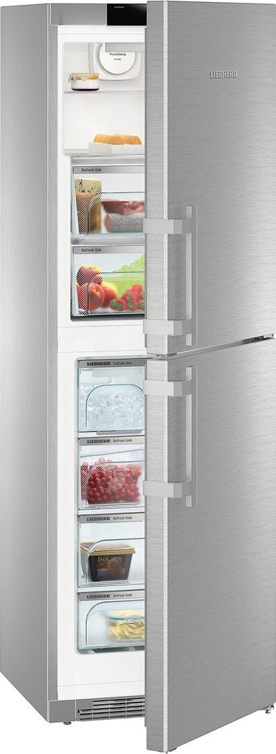 Frigorifer me ngrirës Liebherr Premium SBNes 4285, kombinim me ngrirës poshtë, inox
