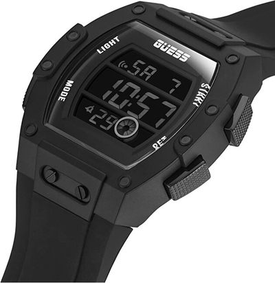 Orë digjitale Guess Tonneau GW0340G4, e zezë