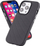 Kapak telefoni MX Prestige për iPhone 14 Pro 6.1", antirrëshqitës, mbrojtje e fortë, i zi